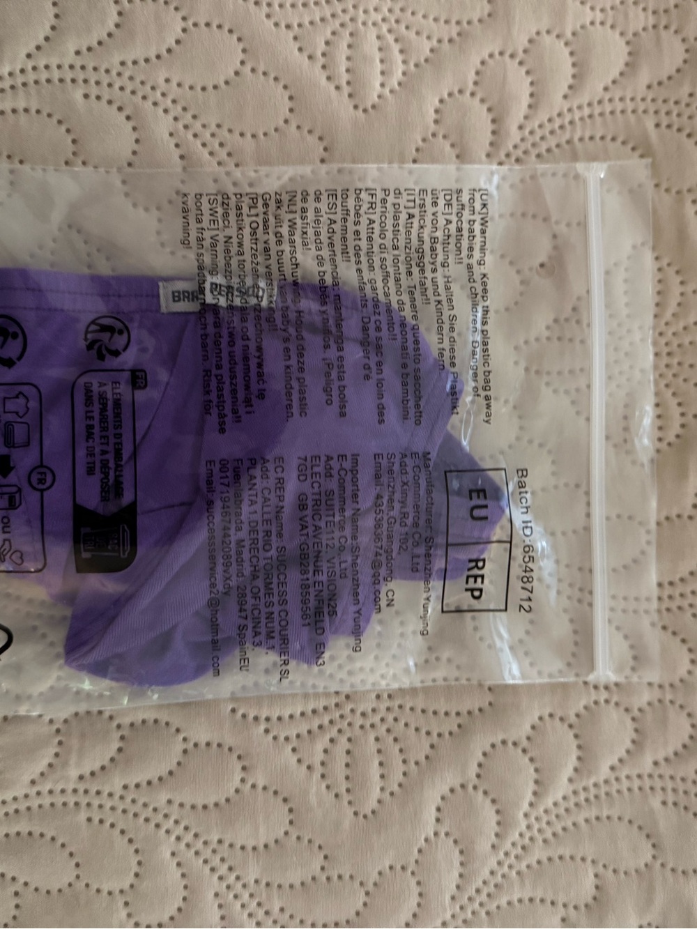 Brave Person mens Purple thong - Med - Picture 6 of 6